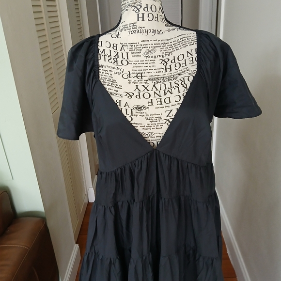 NWT STAUD Corsica Plunging Tiered Maxi Dress - Picture 4 of 11